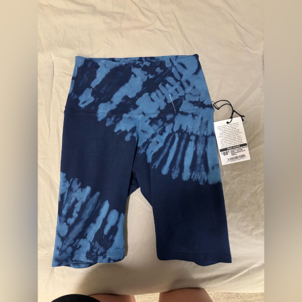 Electric & Rose Navy and Sky Blue Bike Shorts
